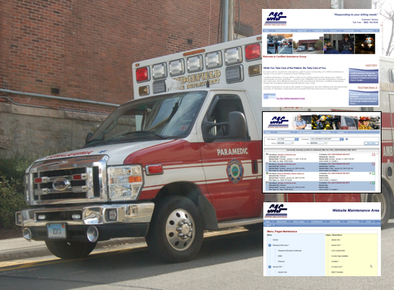 Certified Ambulance Group: ARBOT Software provided a full range of technology services for Certified Ambulance Group including Internet, intranet and line of business application support and a EDI Secure Data transfer platform.
