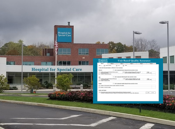 Hospital of Special Care: ARBOT Software developed a database tool for collecting and reporting on quality assurance data for the hospital.  This includes tools for auditing unit based medical records, management rounds, environmental rounds and other key quality assurance metrics.